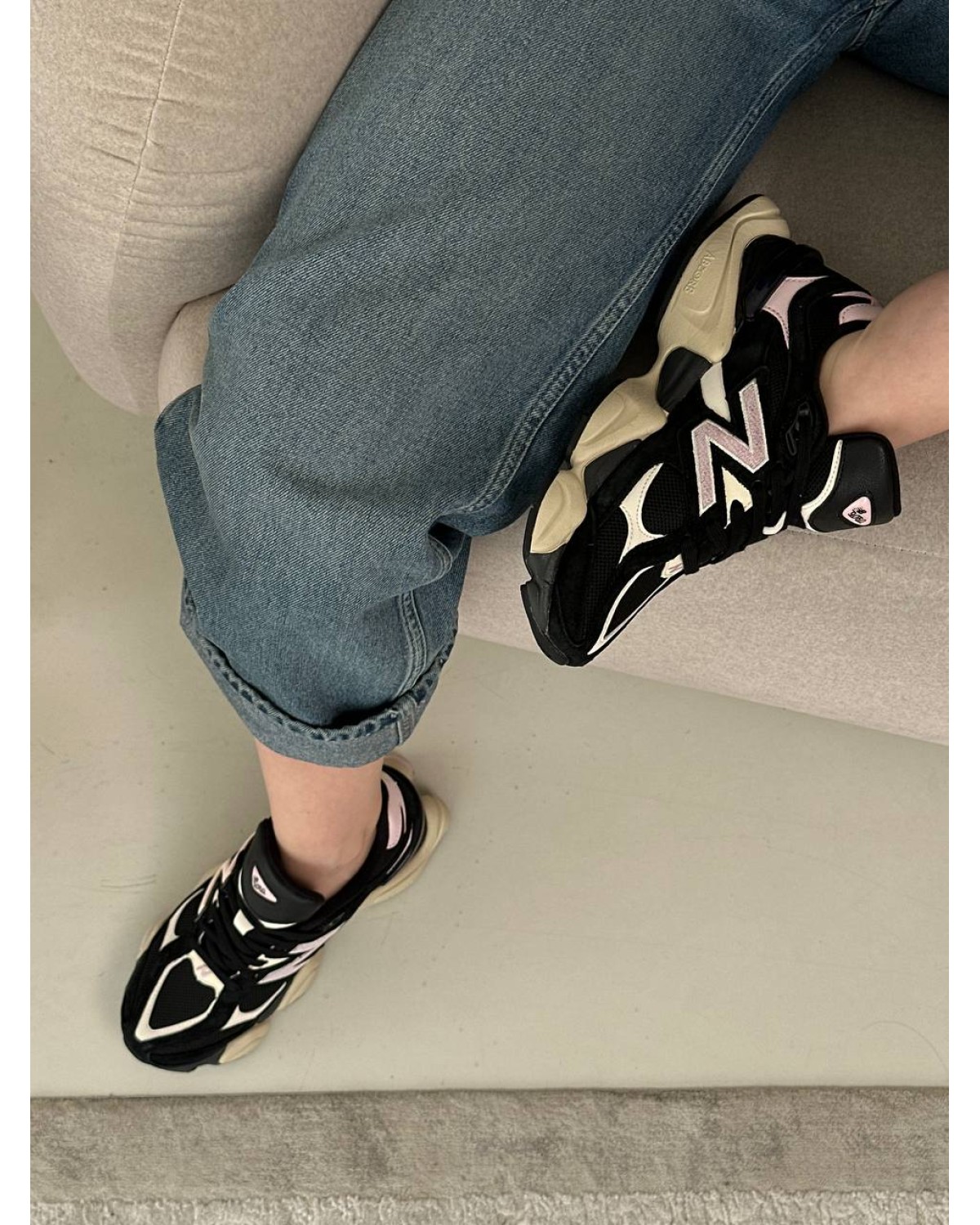 New Balance 9060 Black Suede Pink New Balance 9060 Black Suede Pink
