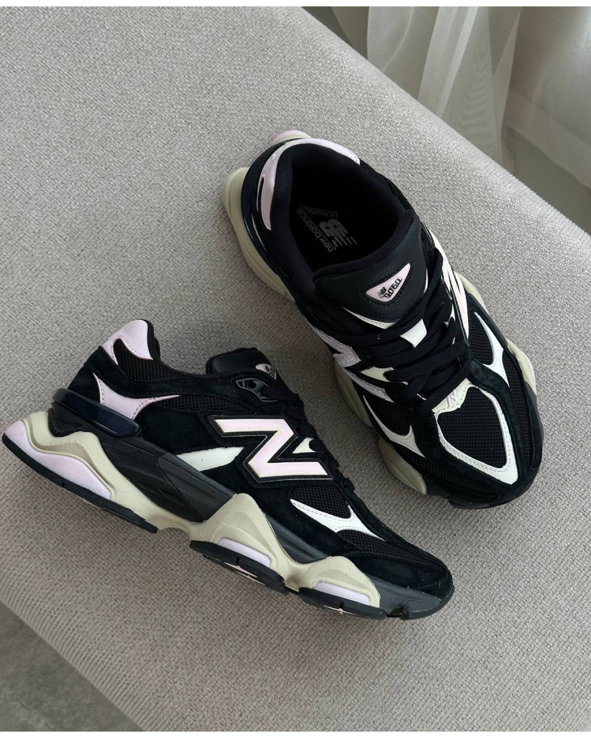 New Balance 9060 Black Suede Pink New Balance 9060 Black Suede Pink