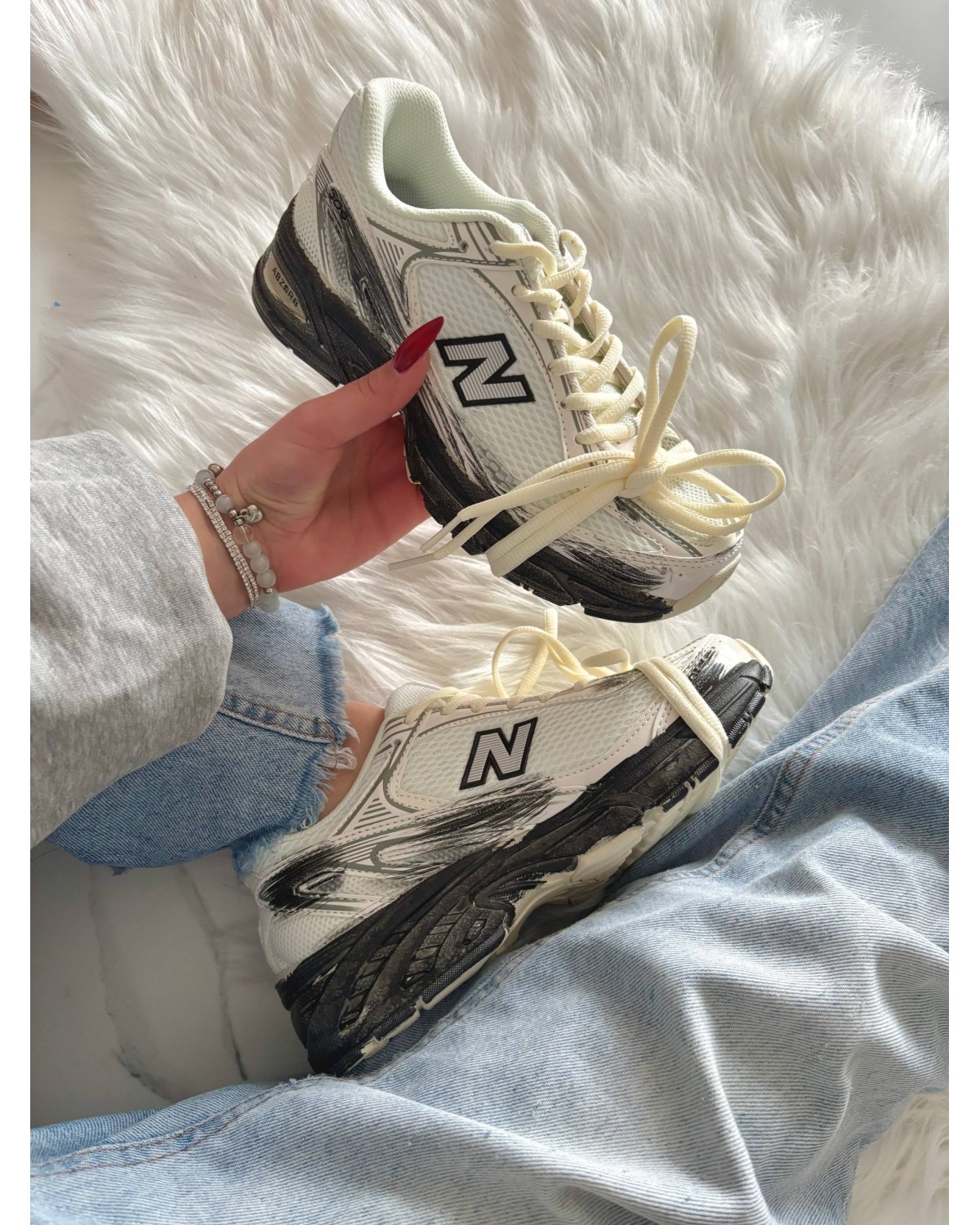 New Balance 509 Beige Black Custom