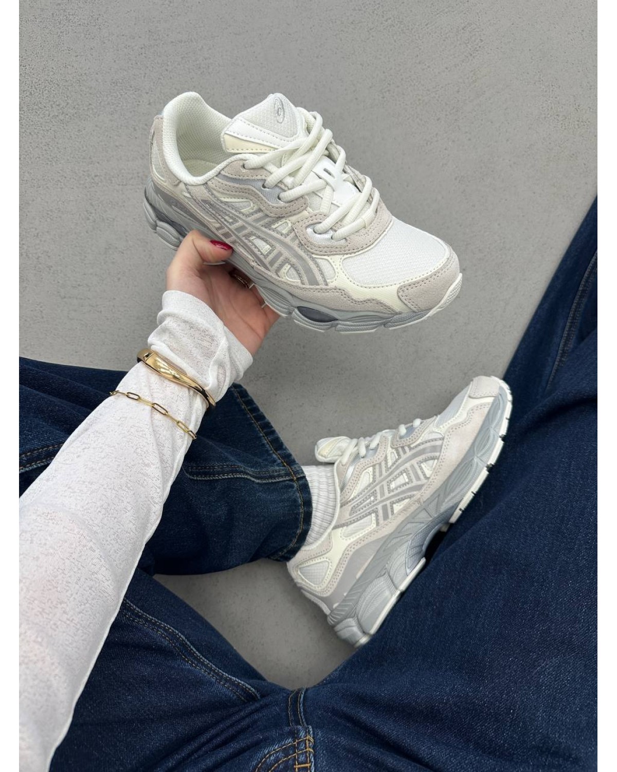 Asics Gel-NYC Cream Cloud Grey Asics Gel-NYC Cream Cloud Grey
