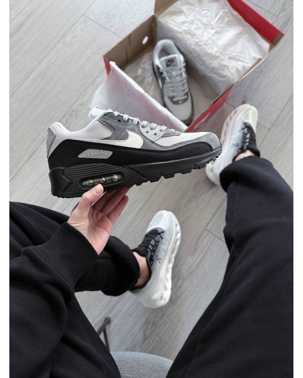 Nike Air Max 90 Anthracite Light Smoke Grey Nike Air Max 90 Anthracite Light Smoke Grey
