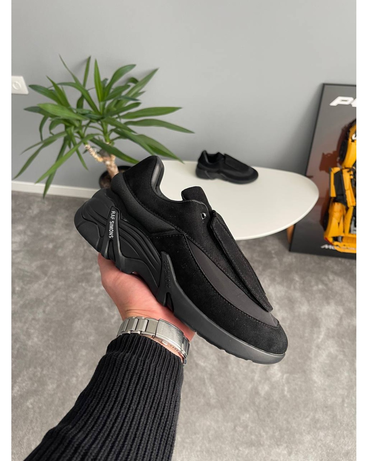 Adidas x RAF Simons Antei Black Suede