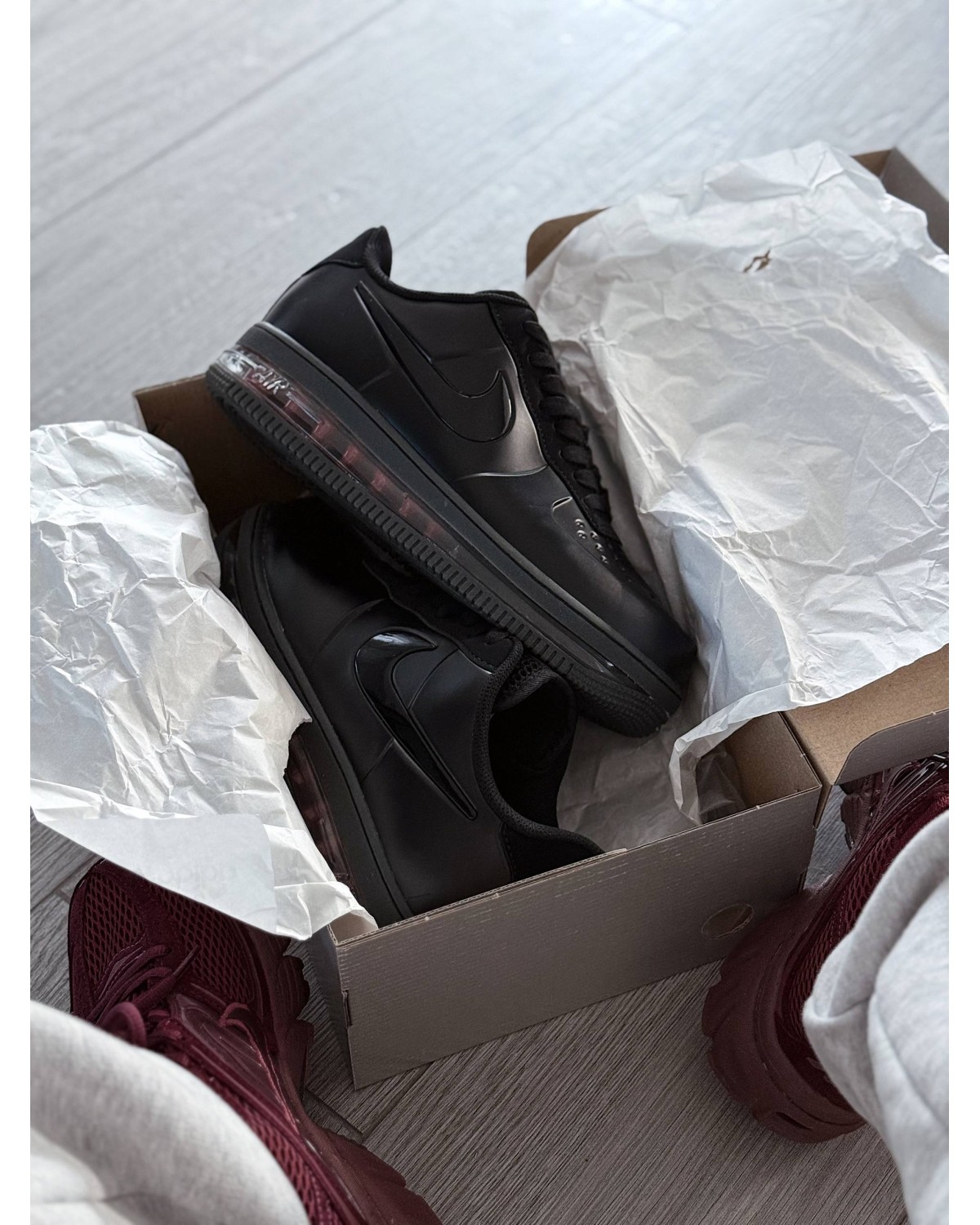 Nike Air Force 1 Posite Max QS Triple Black Nike Air Force 1 Posite Max QS Triple Black
