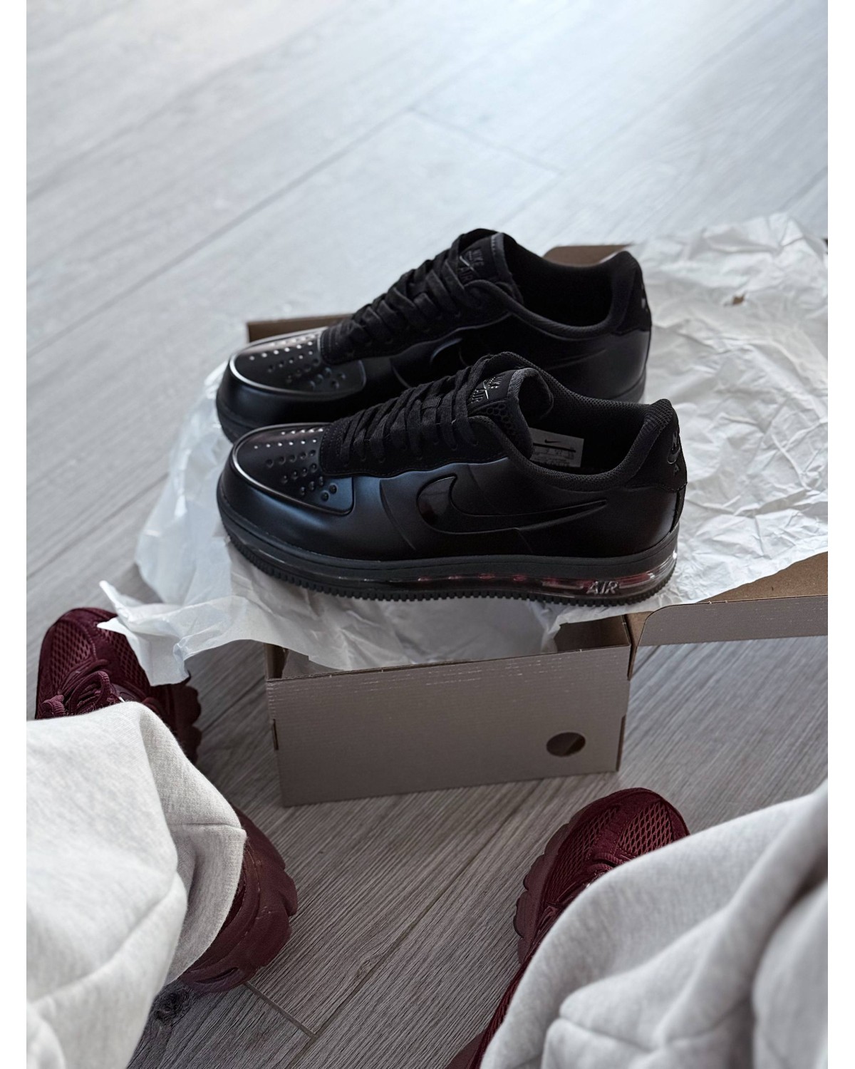 Nike Air Force 1 Posite Max QS Triple Black Nike Air Force 1 Posite Max QS Triple Black