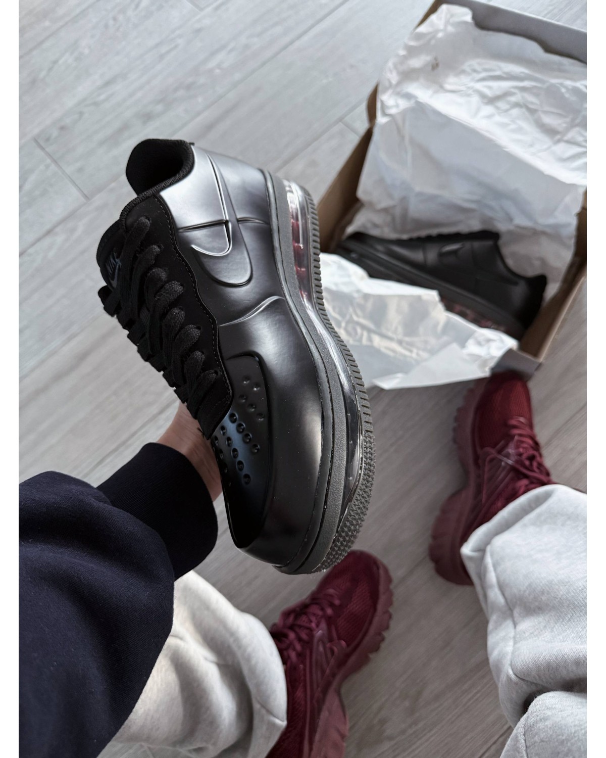 Nike Air Force 1 Posite Max QS Triple Black Nike Air Force 1 Posite Max QS Triple Black