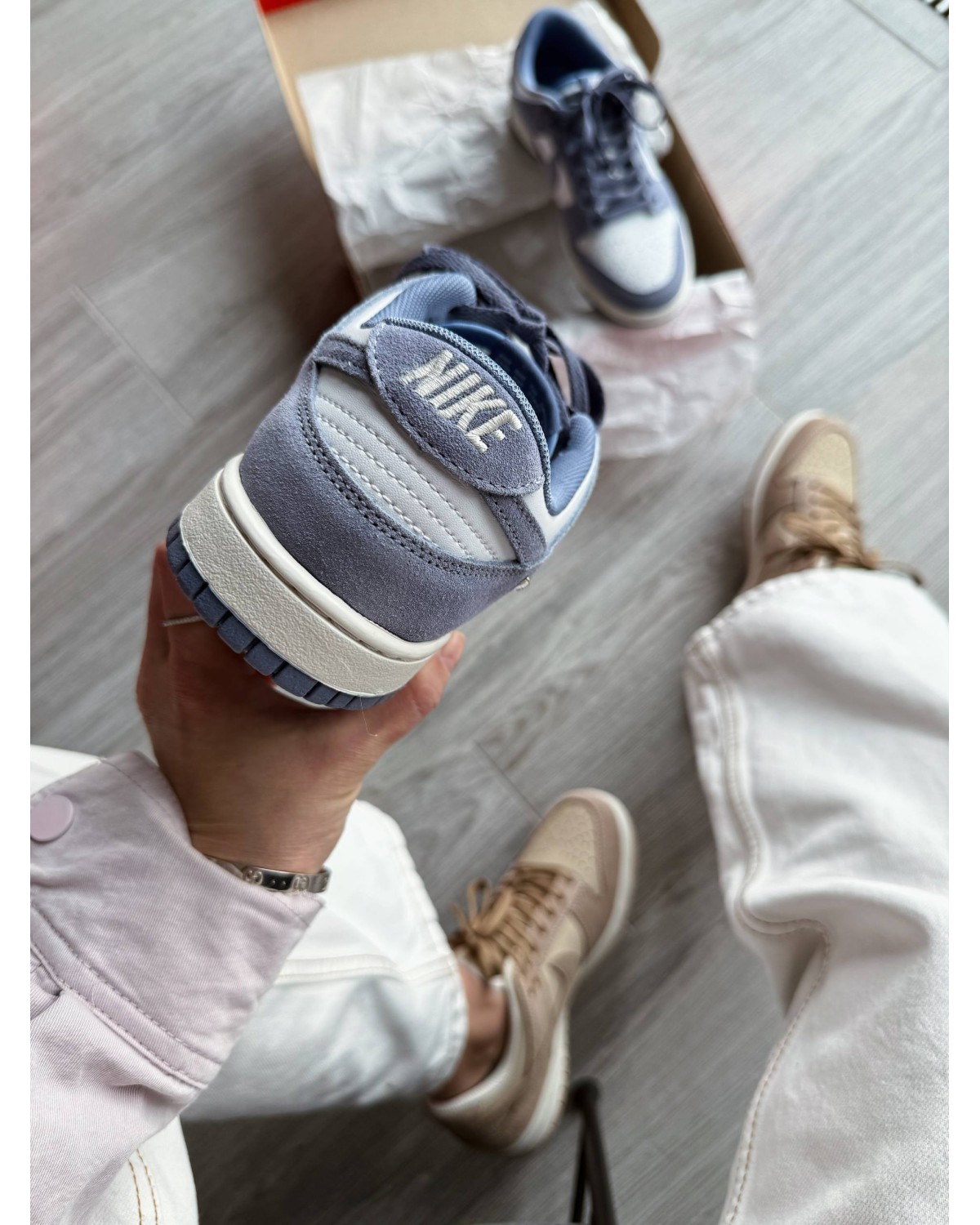Nike Dunk Low Mini Swoosh Sail World Indigo Nike Dunk Low Mini Swoosh Sail World Indigo