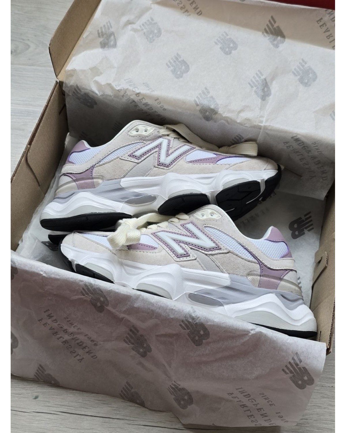New Balance 9060 Cream Soft Purple New Balance 9060 Cream Soft Purple