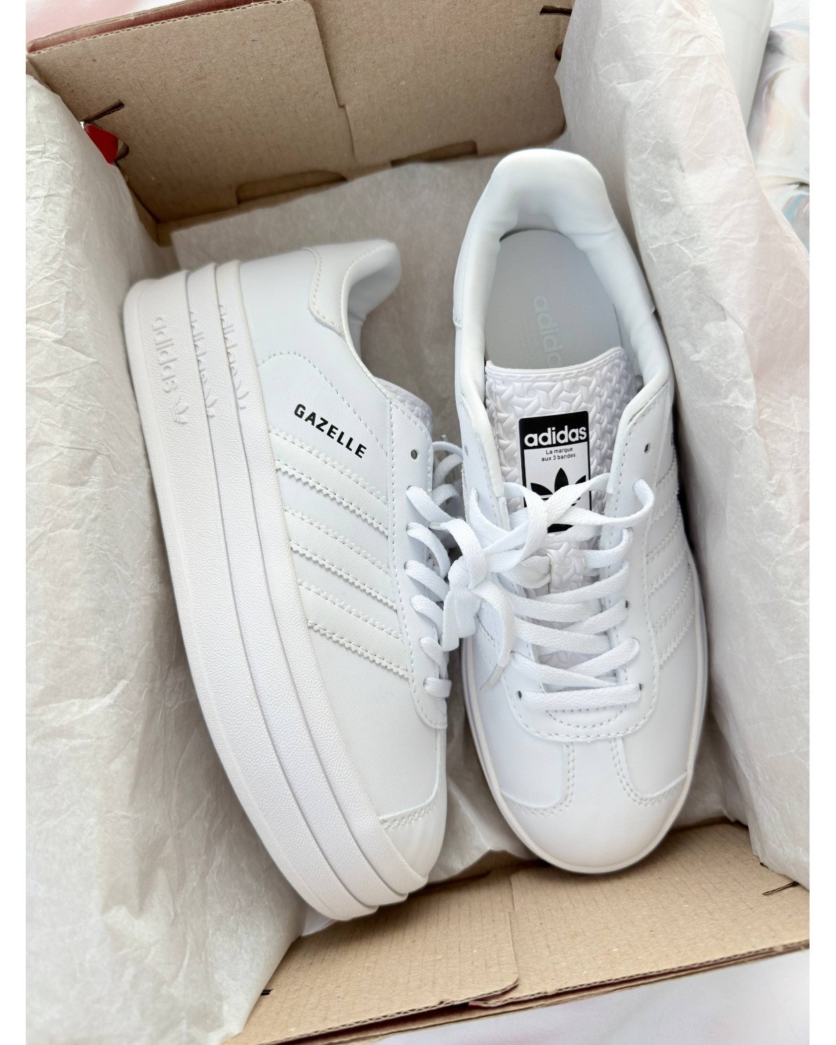 Adidas Gazelle Bold White Platform Adidas Gazelle Bold White Platform
