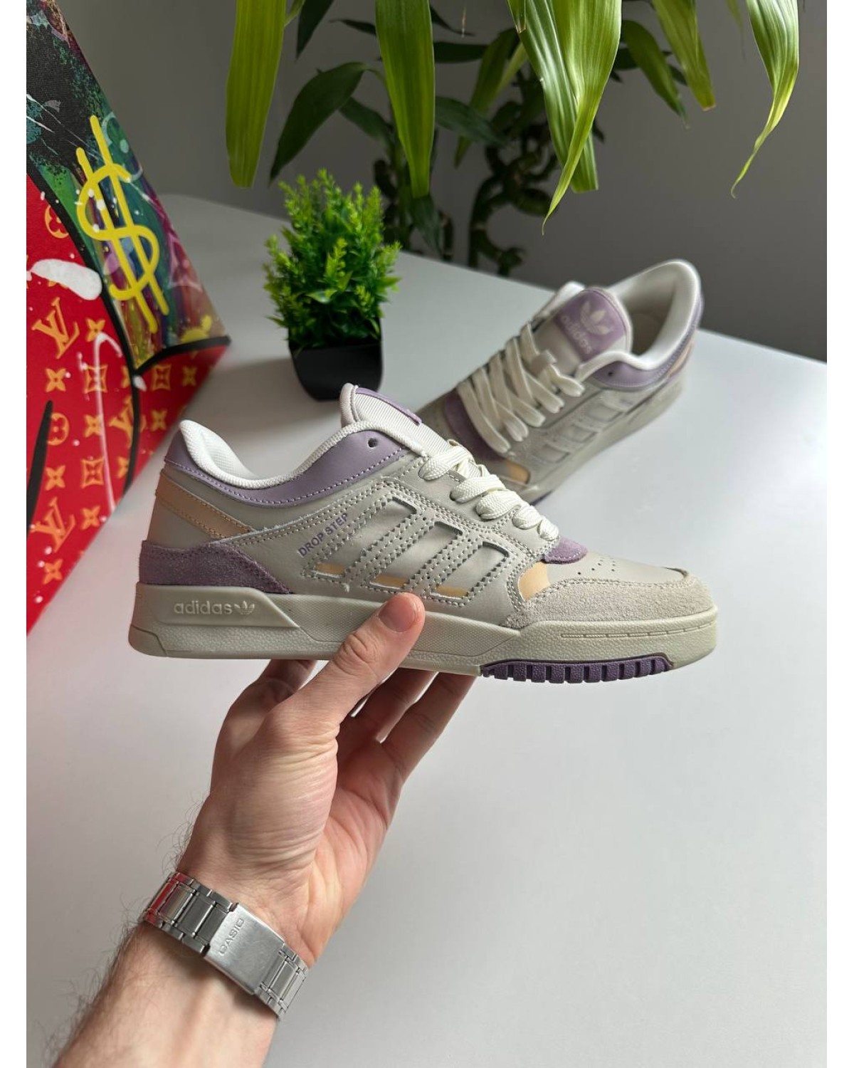Adidas Drop Step Light Grey Violet