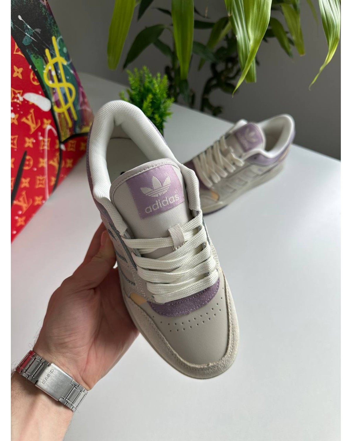 Adidas Drop Step Light Grey Violet Adidas Drop Step Light Grey Violet