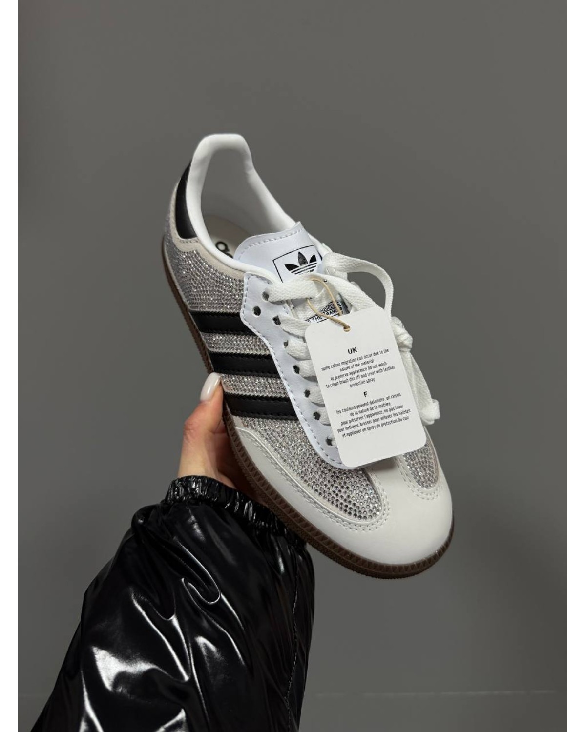 Adidas Samba Light Grey Swarovski Adidas Samba Light Grey Swarovski