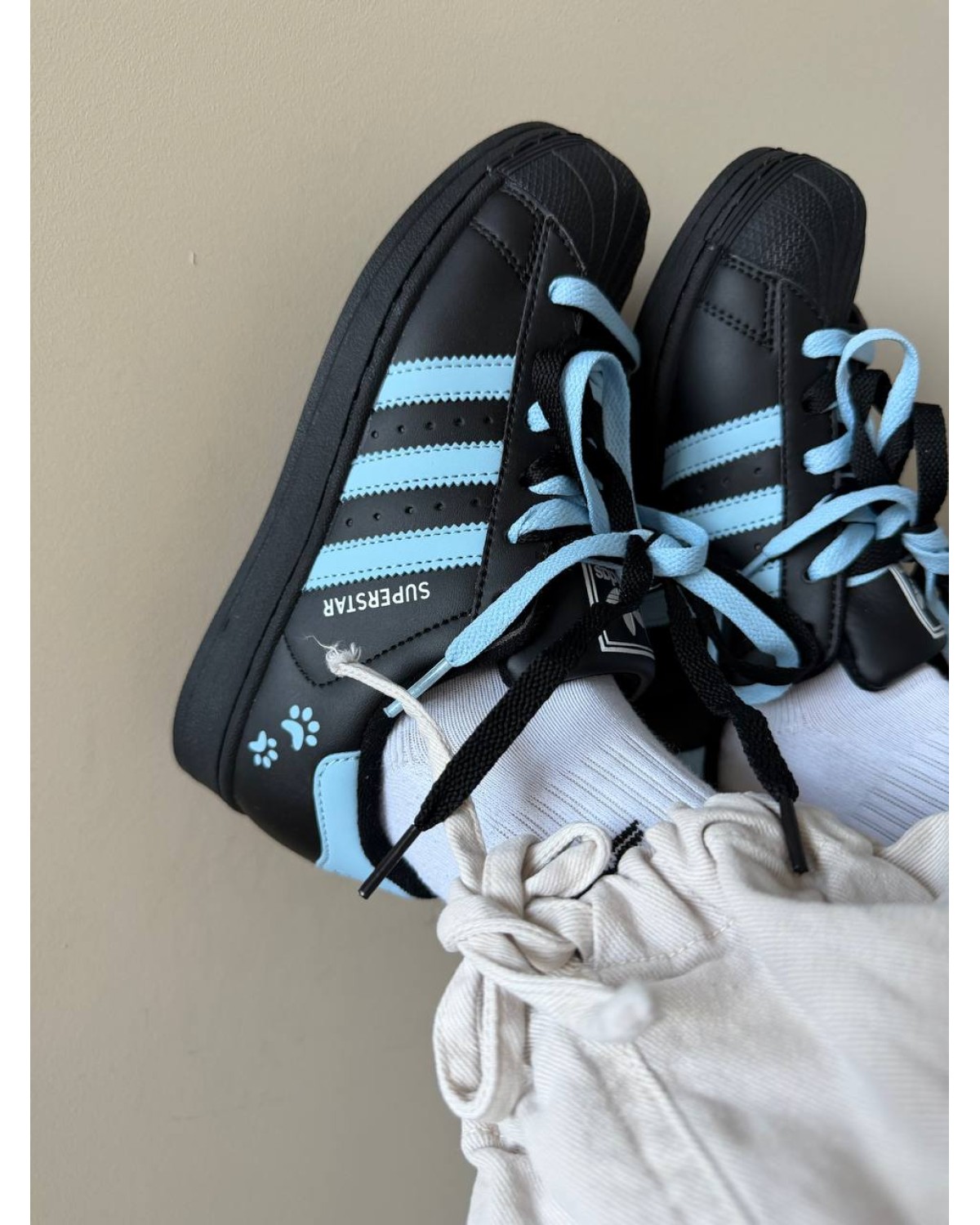 Adidas Superstar Black / Blue “Paws” Adidas Superstar Black / Blue “Paws”