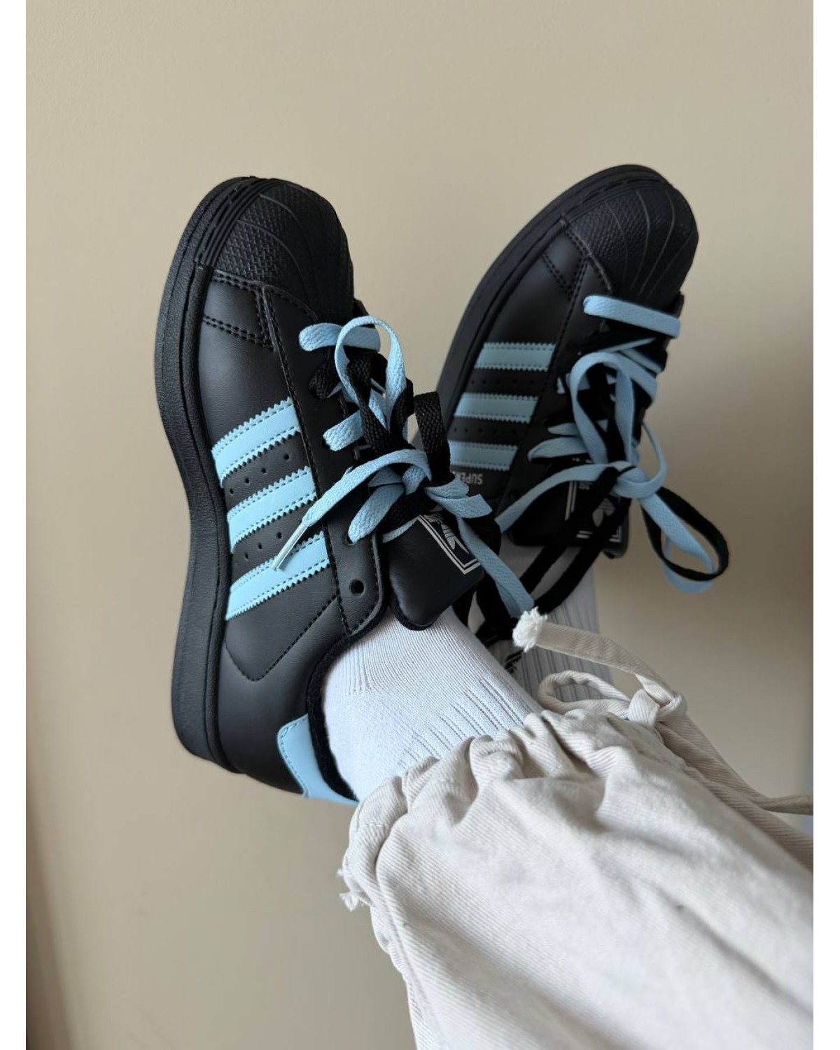 Adidas Superstar Black / Blue “Paws” Adidas Superstar Black / Blue “Paws”