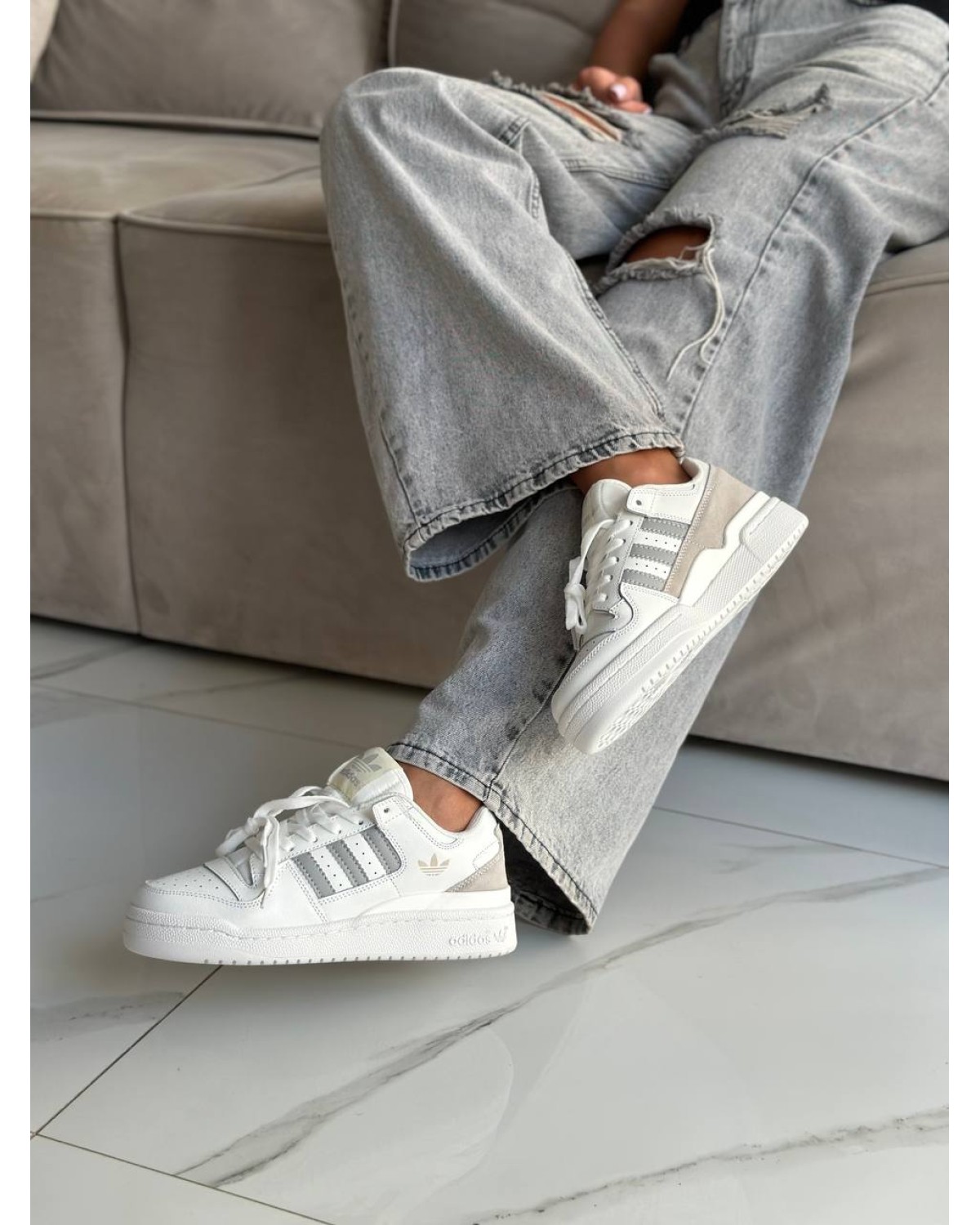 Adidas Forum 84 Low White Grey Adidas Forum 84 Low White Grey