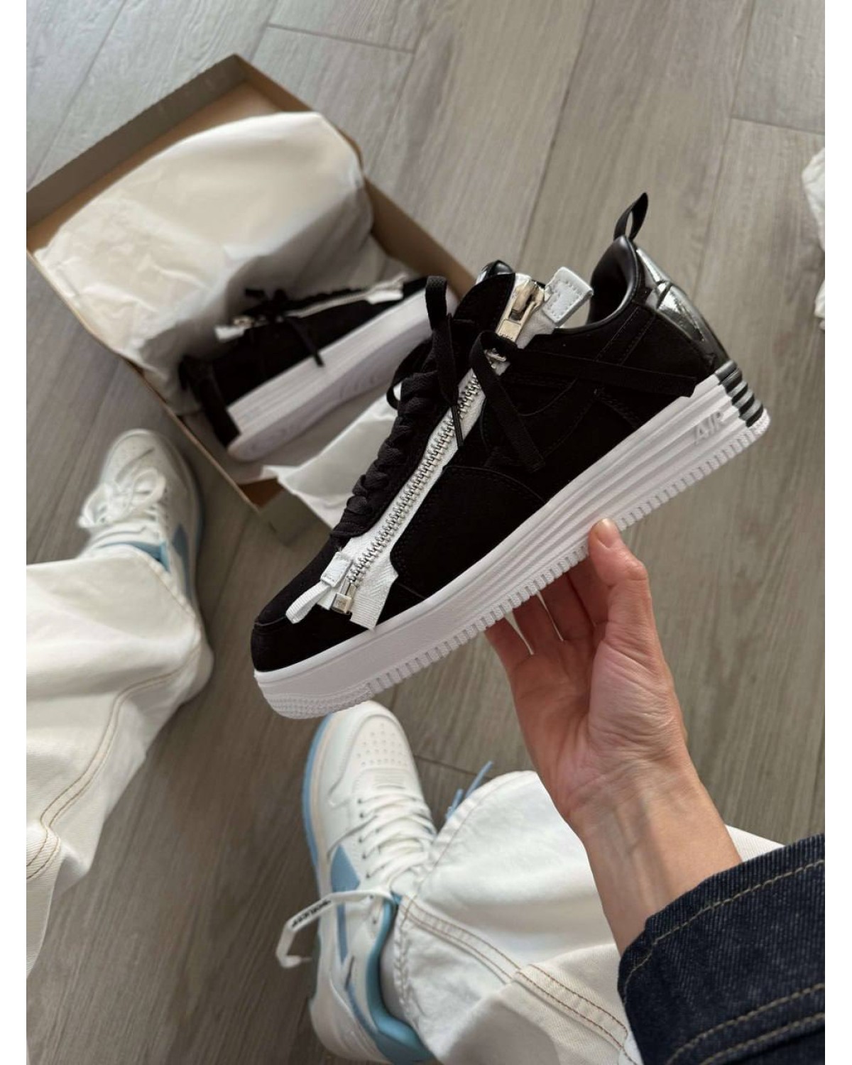 Nike Lunar Force 1 Low Acronym Black White