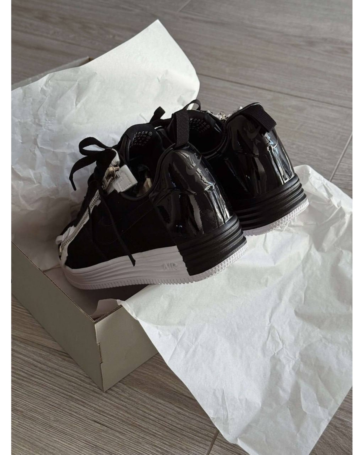 Nike Lunar Force 1 Low Acronym Black White Nike Lunar Force 1 Low Acronym Black White