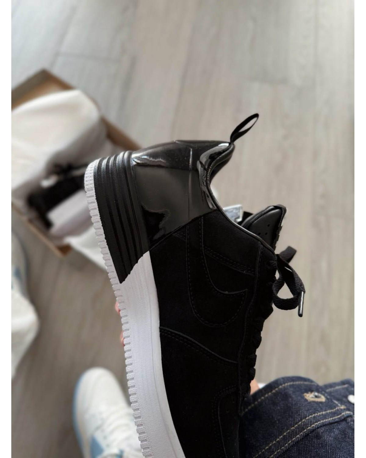 Nike Lunar Force 1 Low Acronym Black White Nike Lunar Force 1 Low Acronym Black White