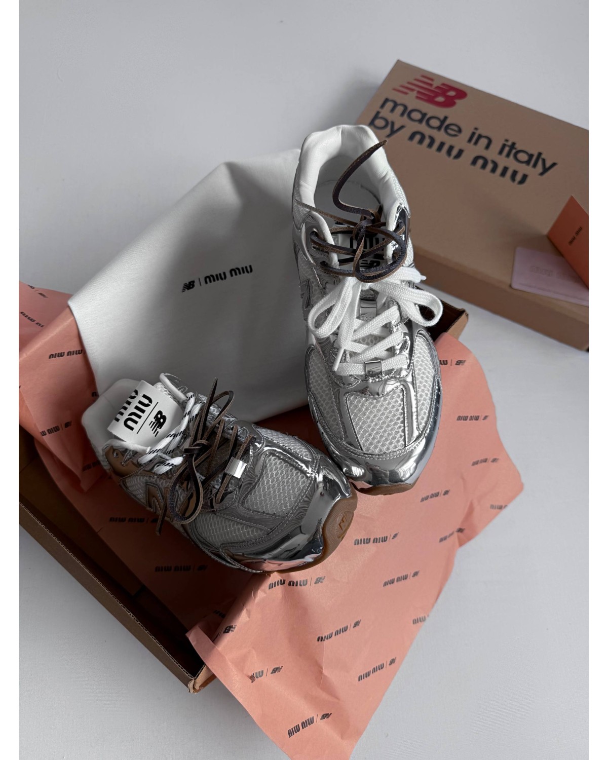 Miu Miu x New Balance Silver Vintage Miu Miu x New Balance Silver Vintage