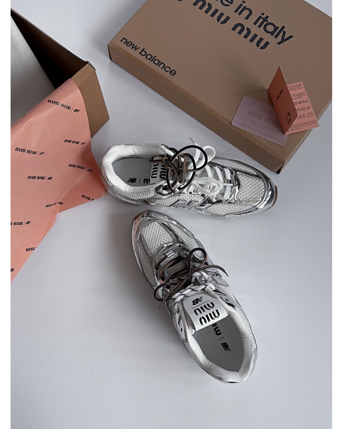 Miu Miu x New Balance Silver Vintage Miu Miu x New Balance Silver Vintage