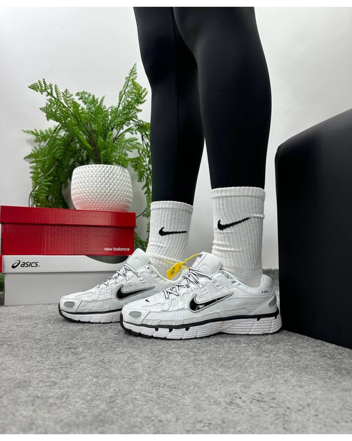 Nike P-6000 Black White