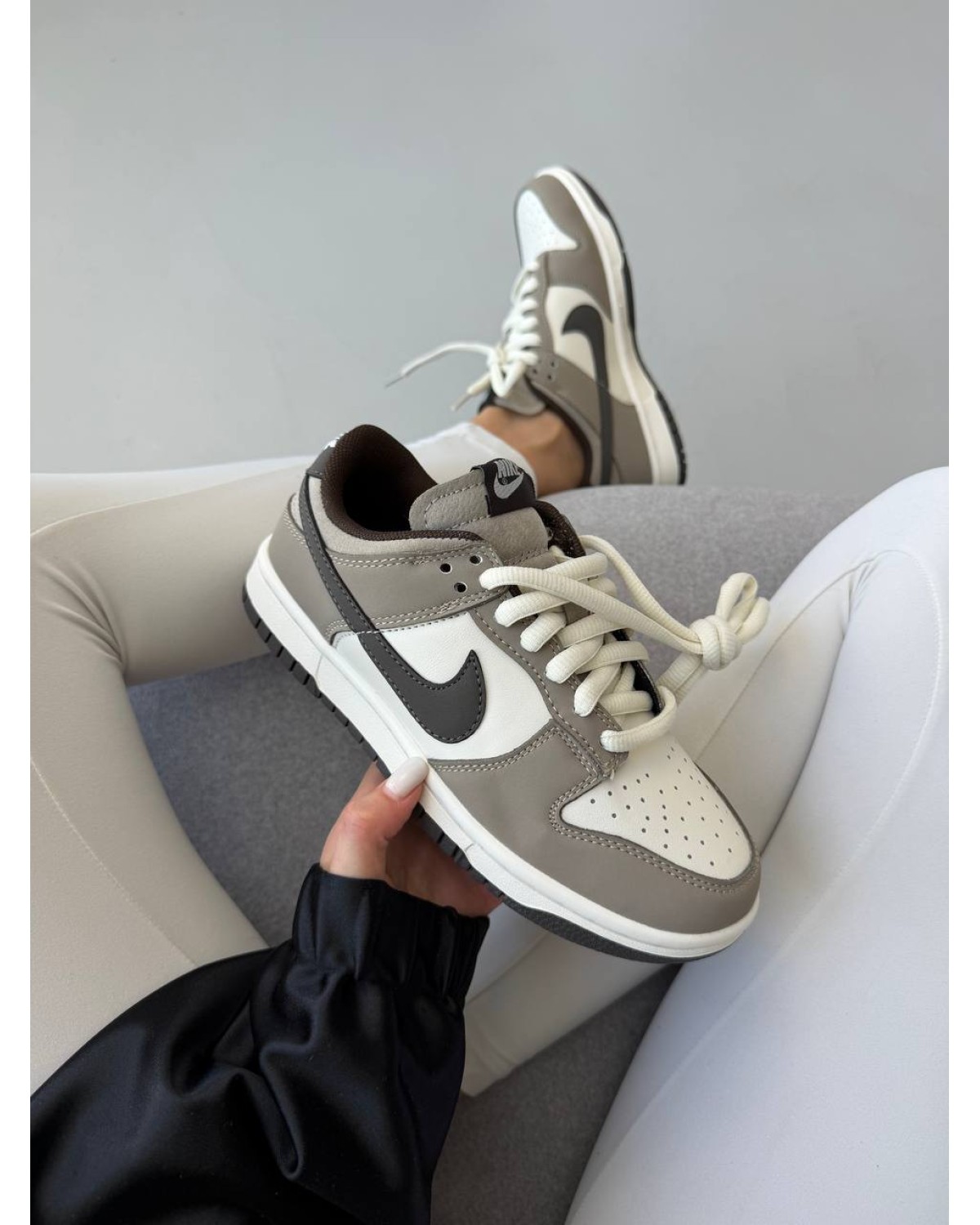 Nike Sb Dunk Grey White Black Swoosh