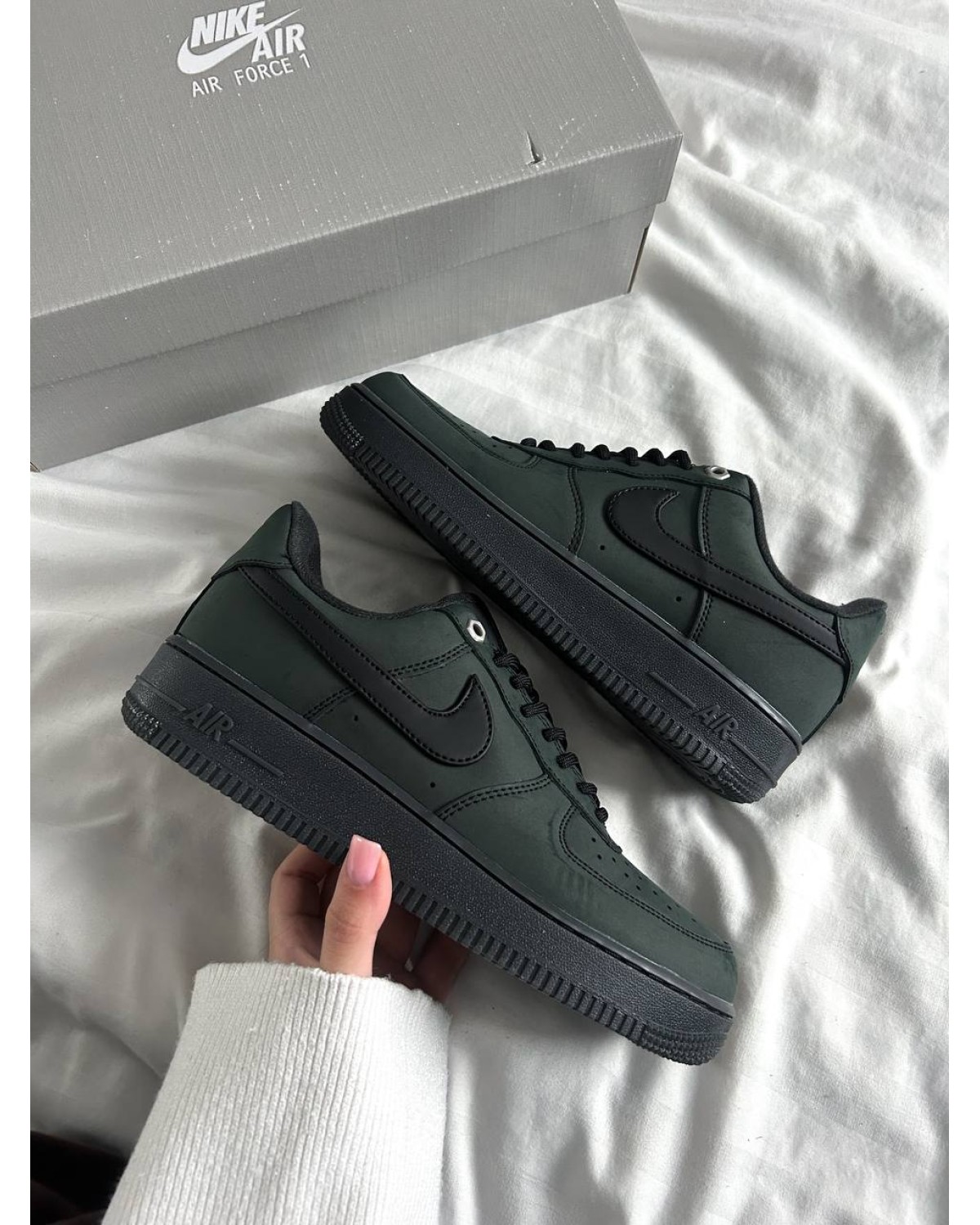 Nike Air Force 1 'Black Nubuck'