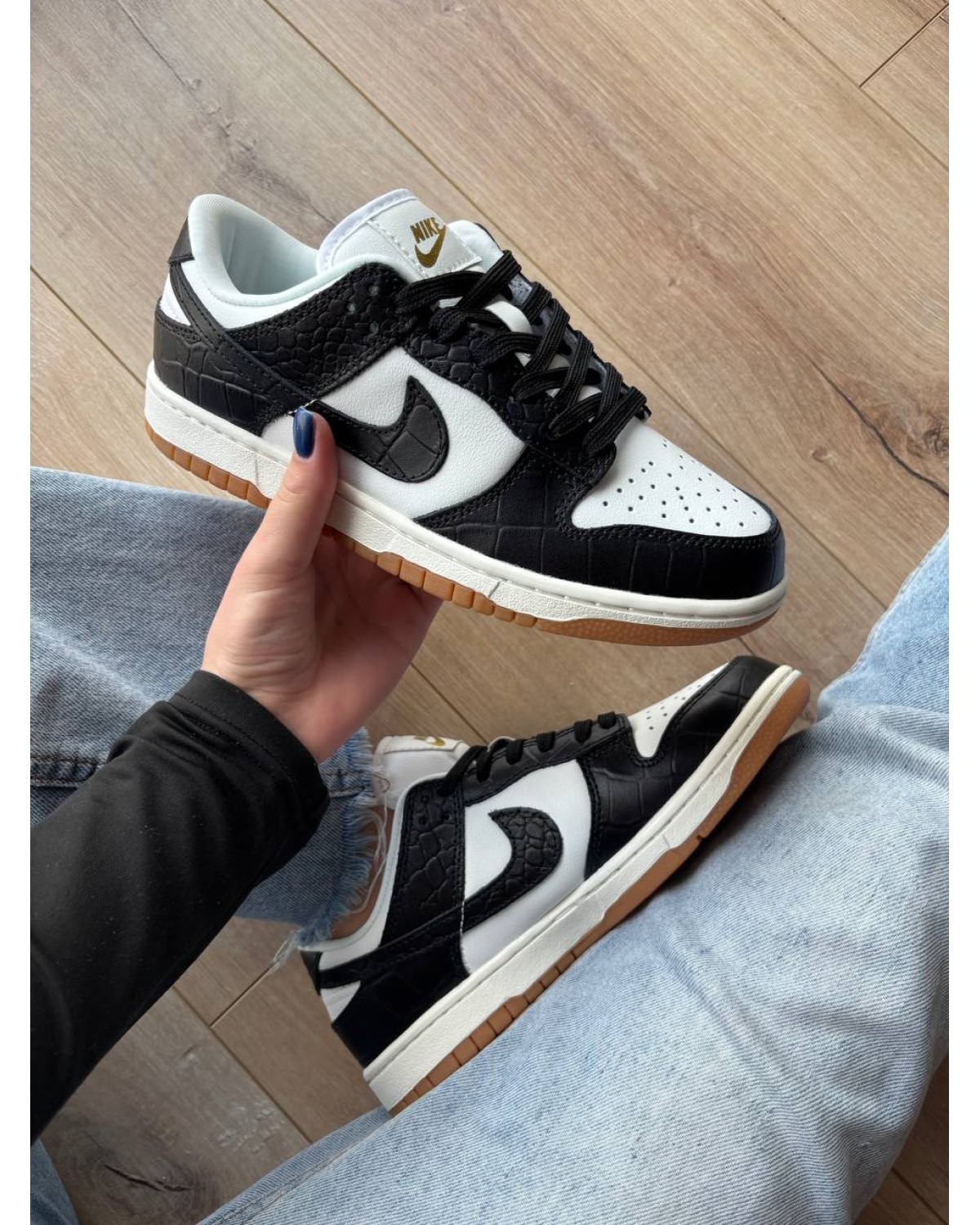 Nike SB Dunk Low Black Croc