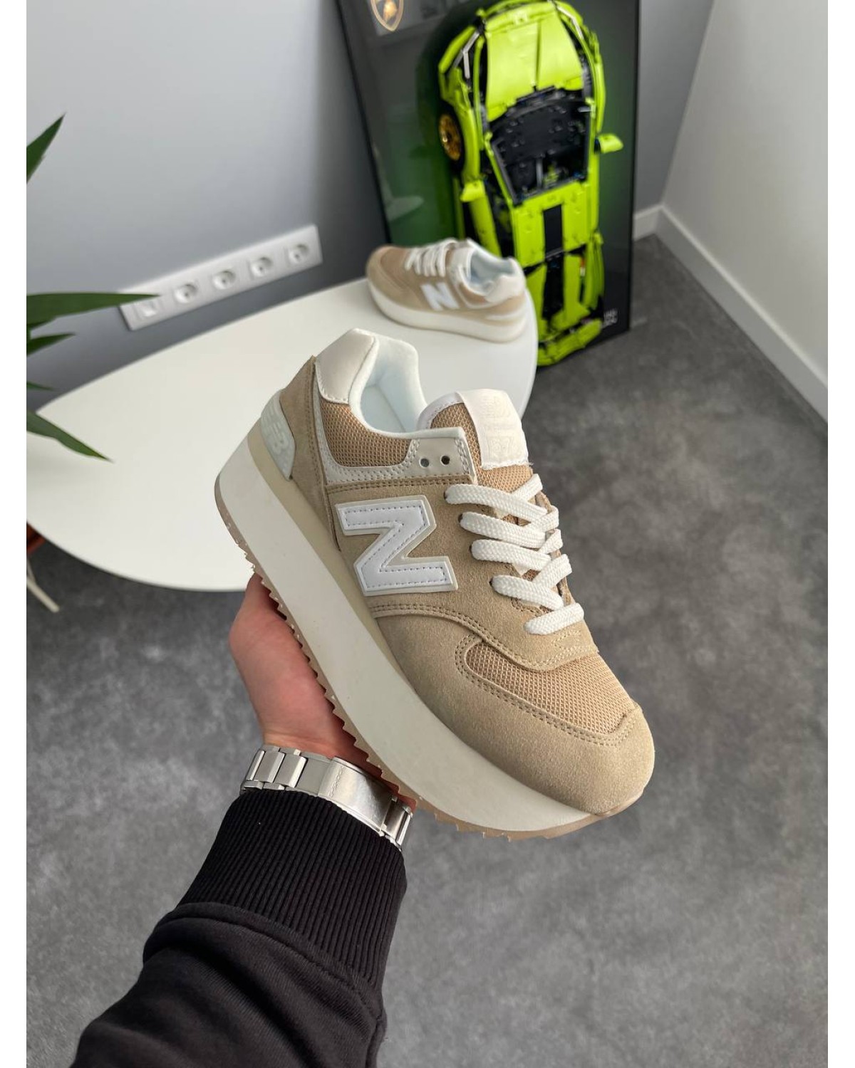 New Balance 574 Platform Brown