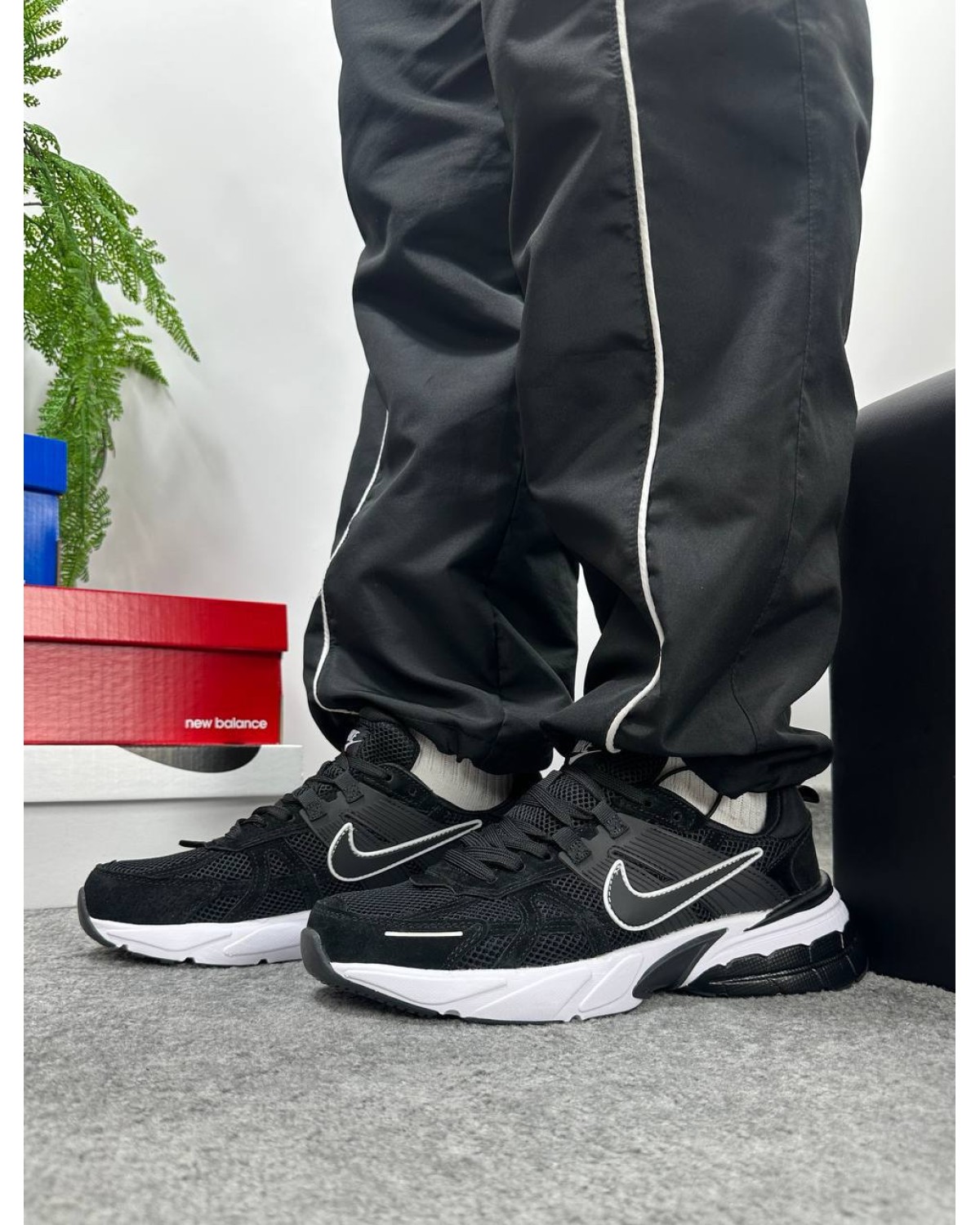 Nike V2K Runtekk Black White