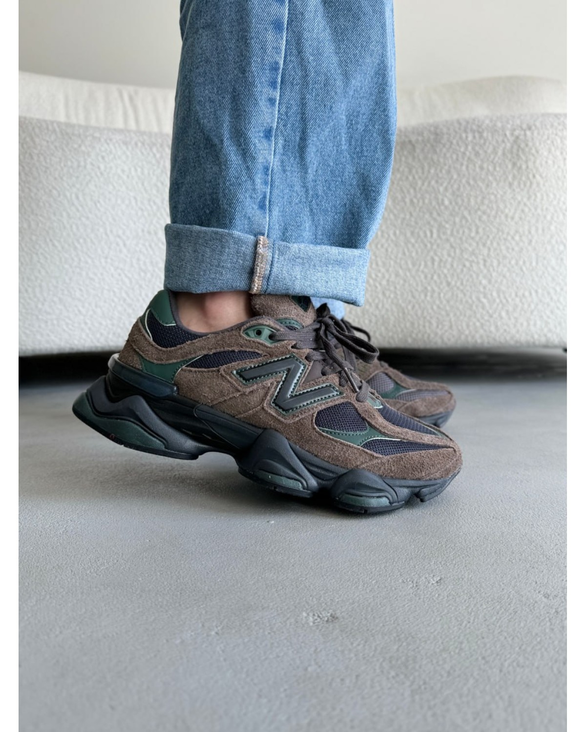 New Balance 9060 Brown/Dark Green