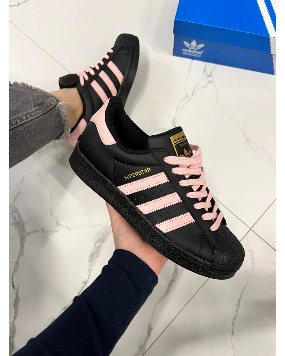Adidas Superstar Black Pink