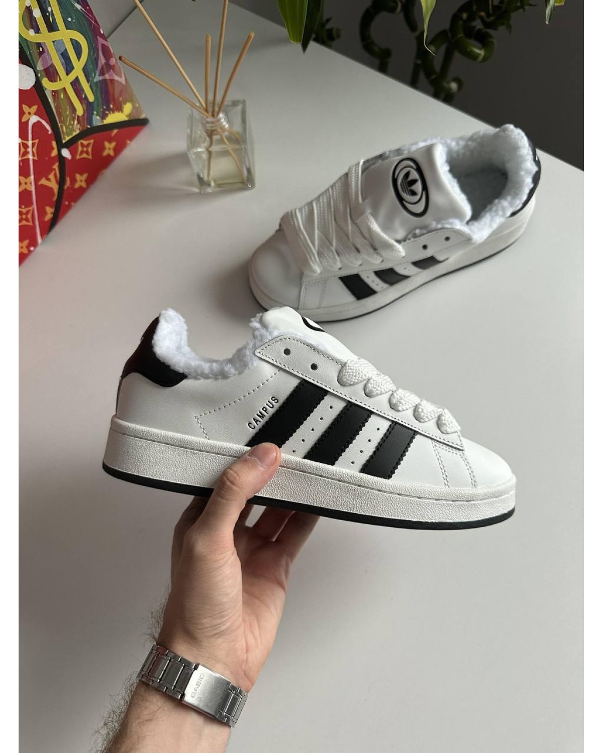 Adidas Campus White Black