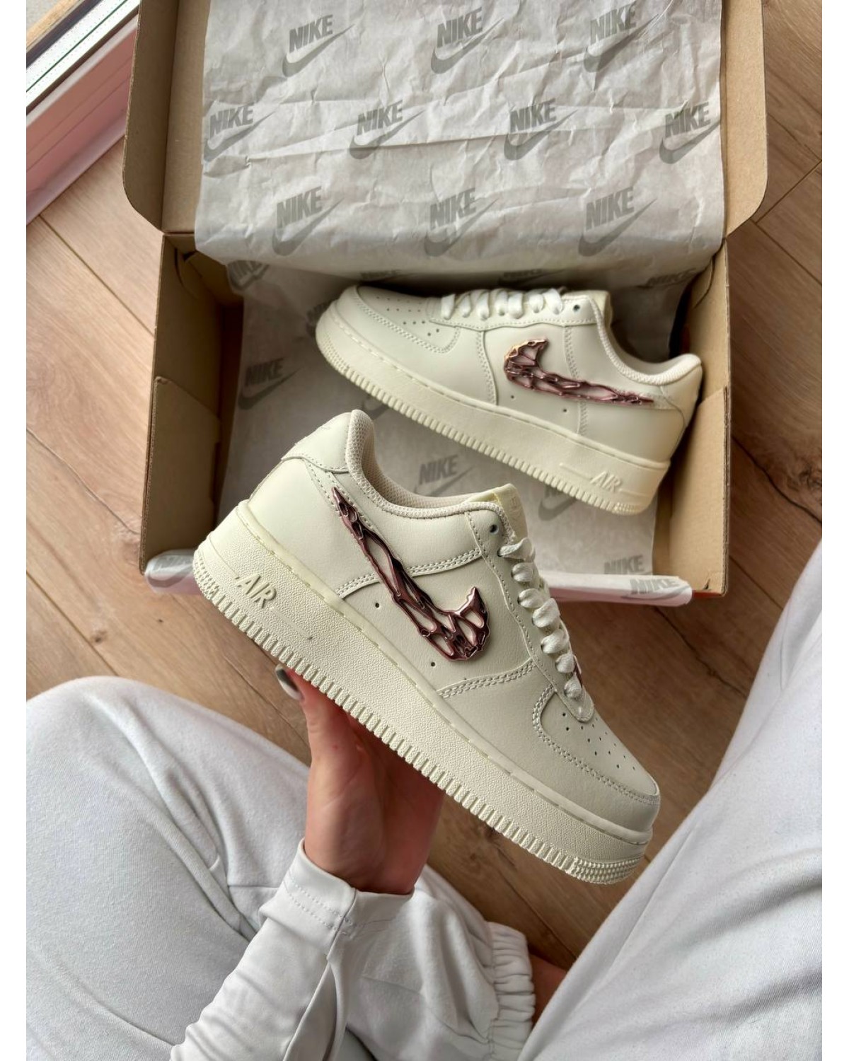 Nike Air Force 1 Low Molten Metal Beige Pink