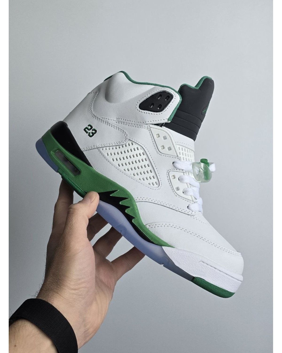 Nike Air Jordan 5 Retro White / Green