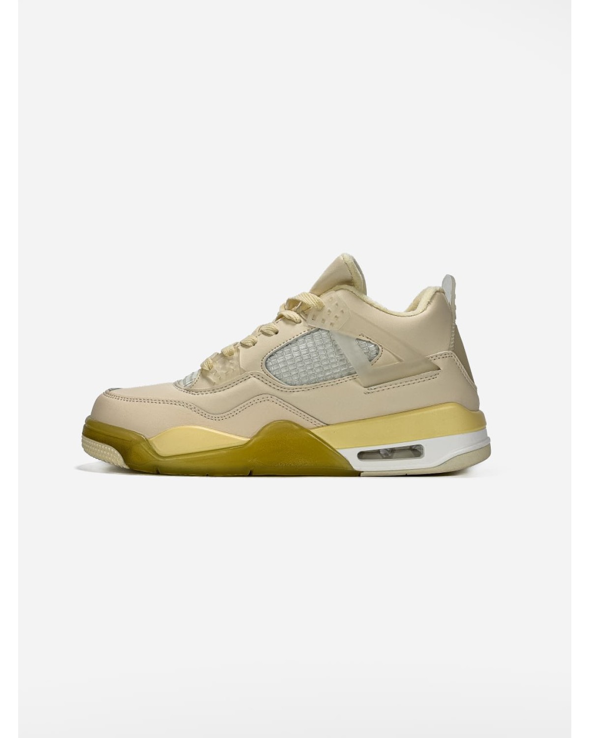 Nike Air Jordan 4 Beige/Yellow Fur