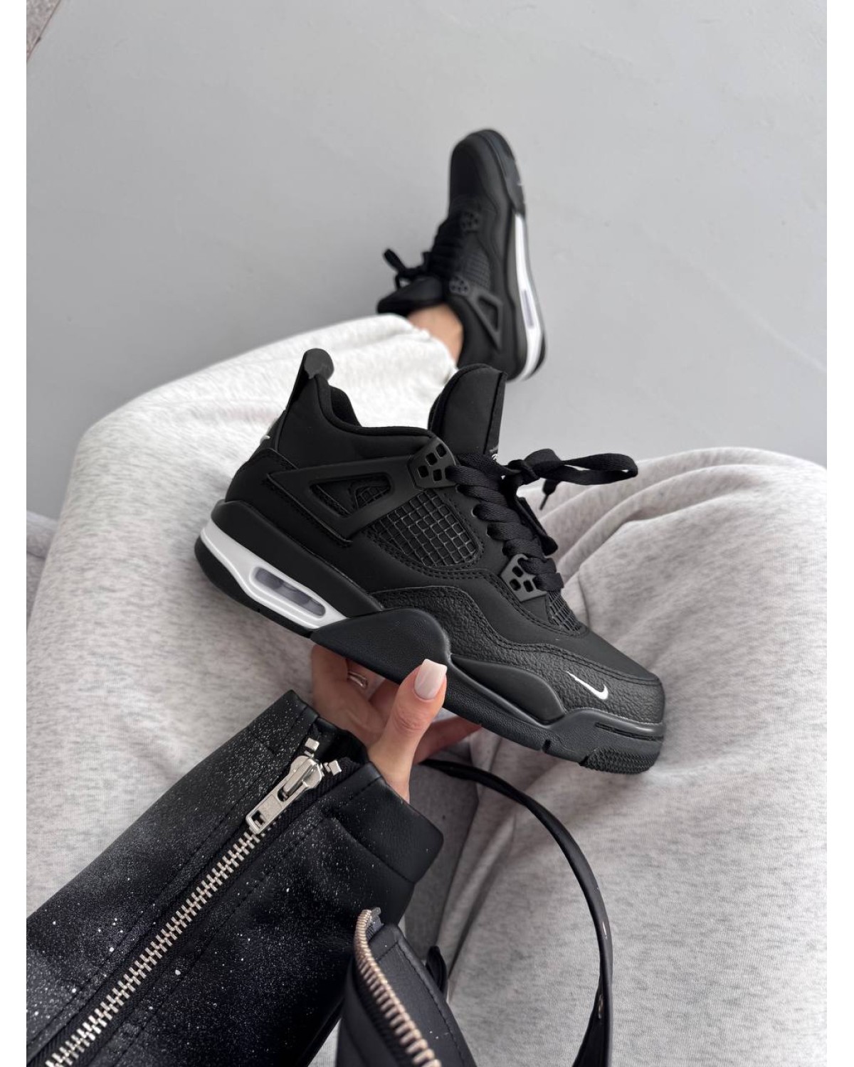 Nike Air Jordan 4 Retro x Bike Black