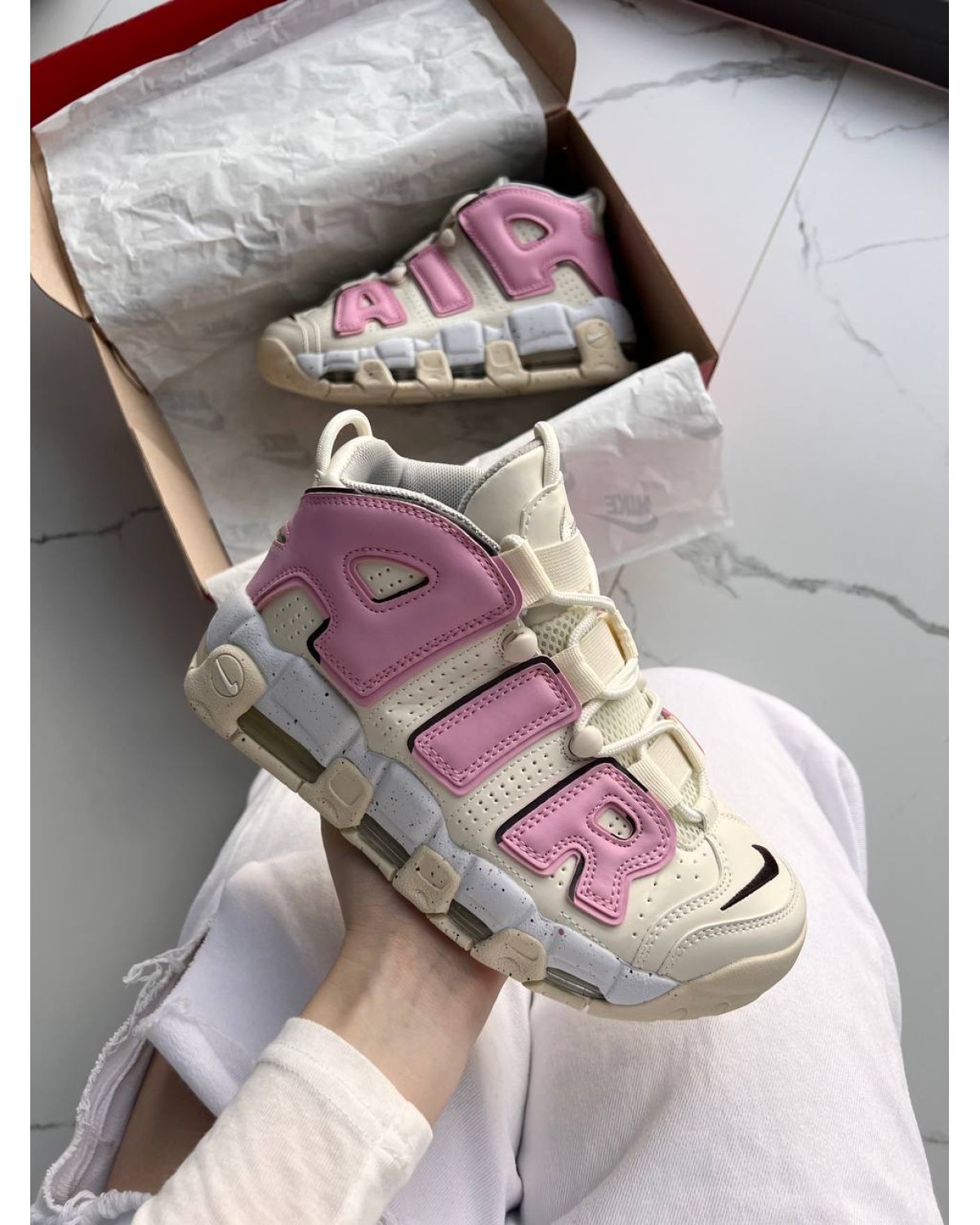 Nike Air More Uptempo Cream Pink