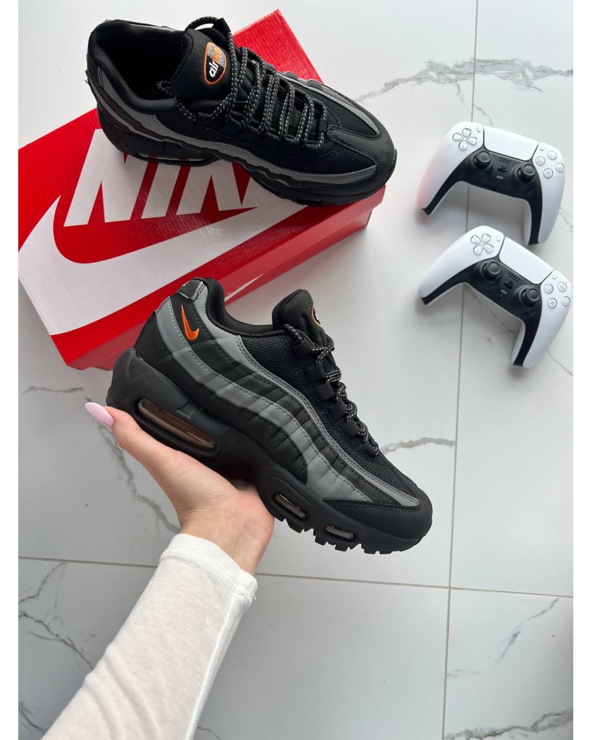 Nike Air Max 95 Black Orange Grey