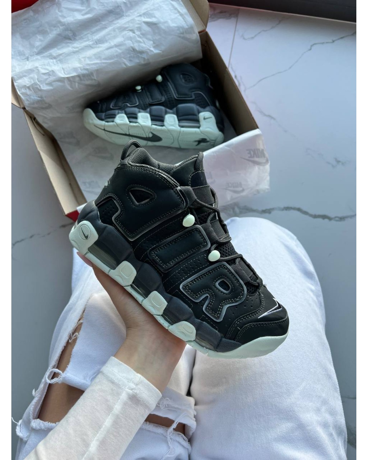 Nike Air More Uptempo Dark Smoke Grey