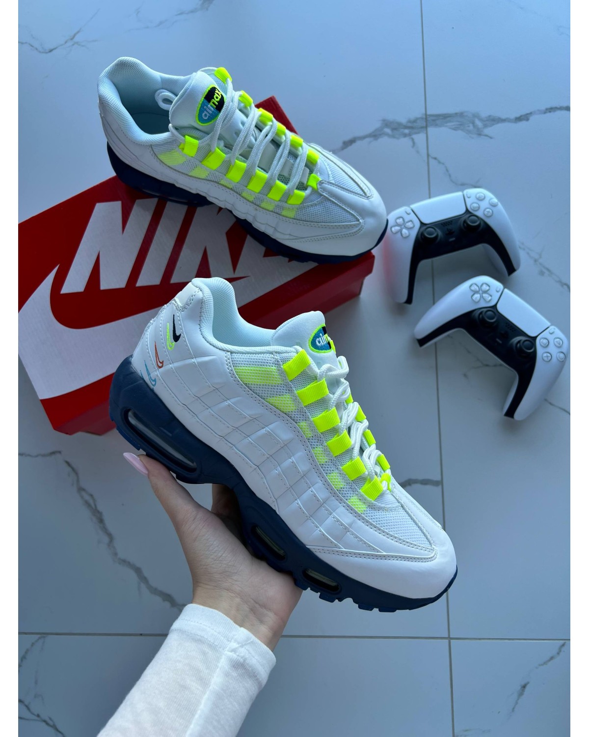 Nike Air Max 95 Multi-Color Swoosh Volt