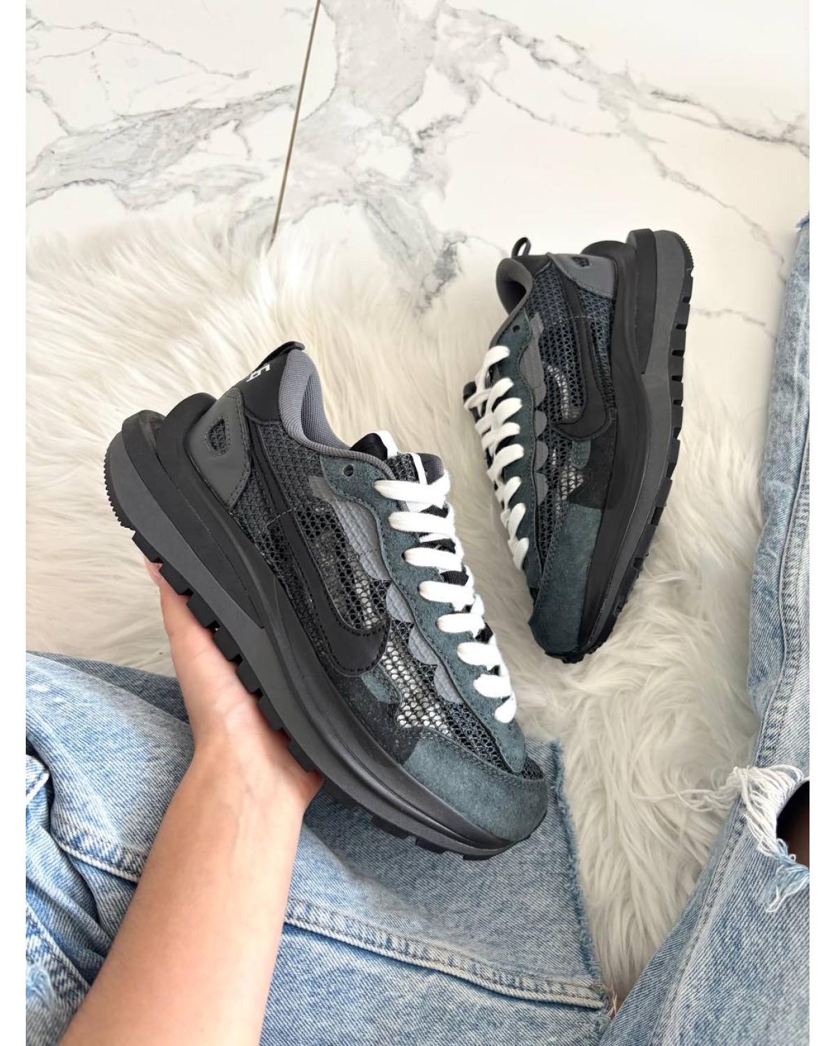 Nike x Sacai VaporWaffle Grey