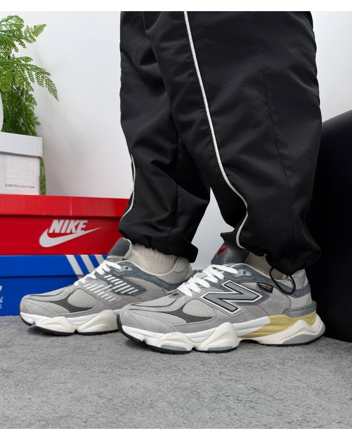 New Balance 9060 Grey White Cordura