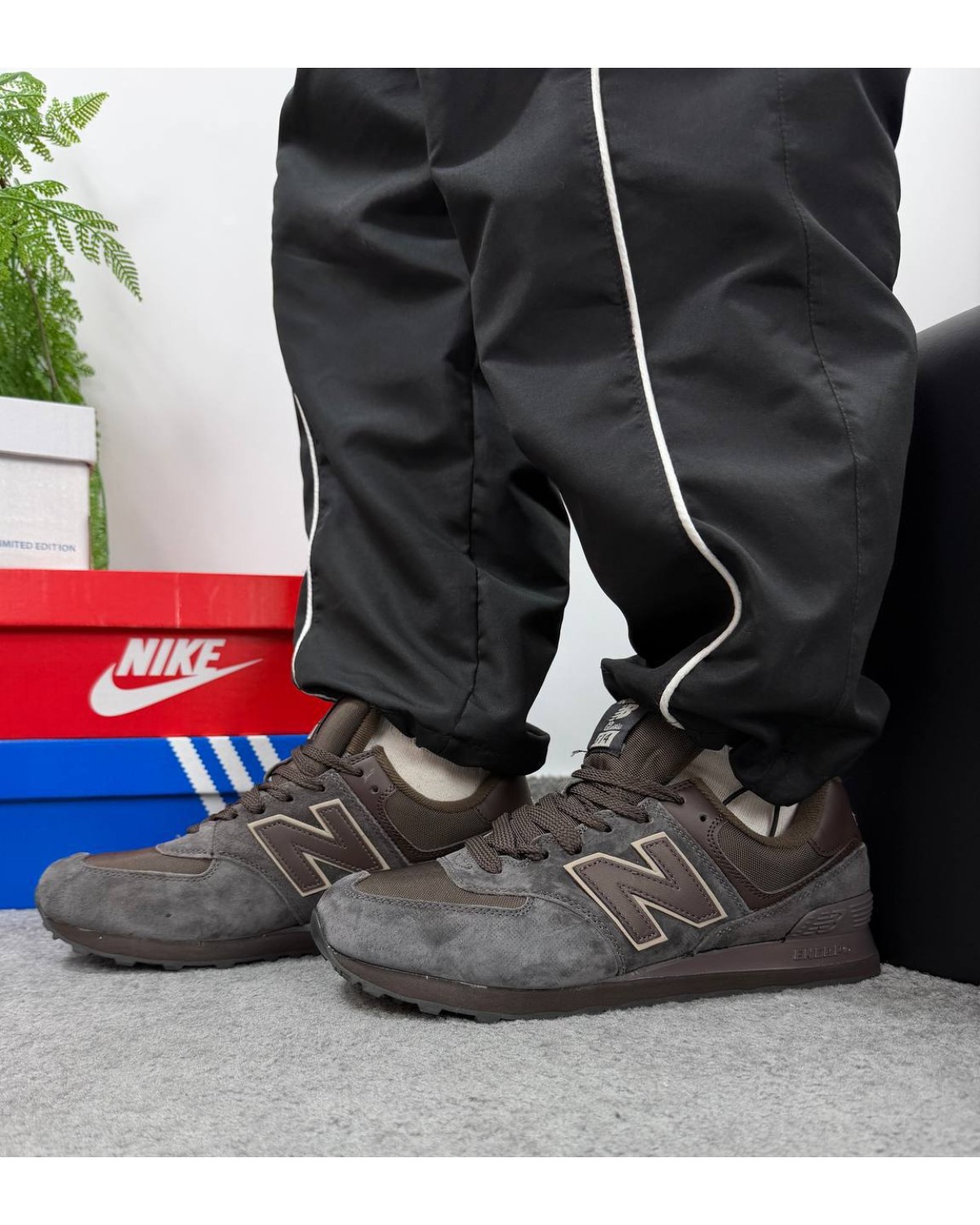 New Balance 574 Brown Gore Tex