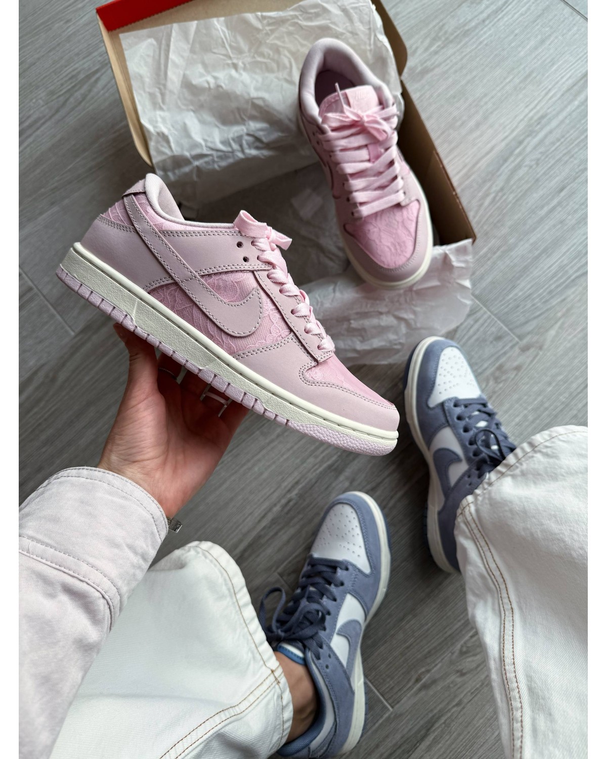 Nike Dunk Low Lace Pack Regal Pink