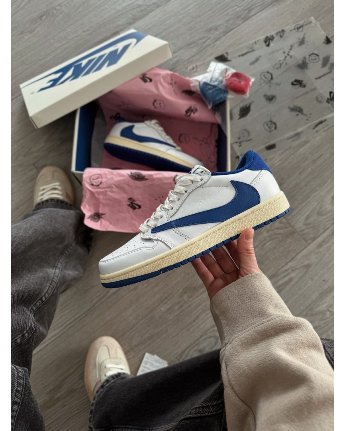 Nike Air Jordan 1 Low x Travis Scott White Blue