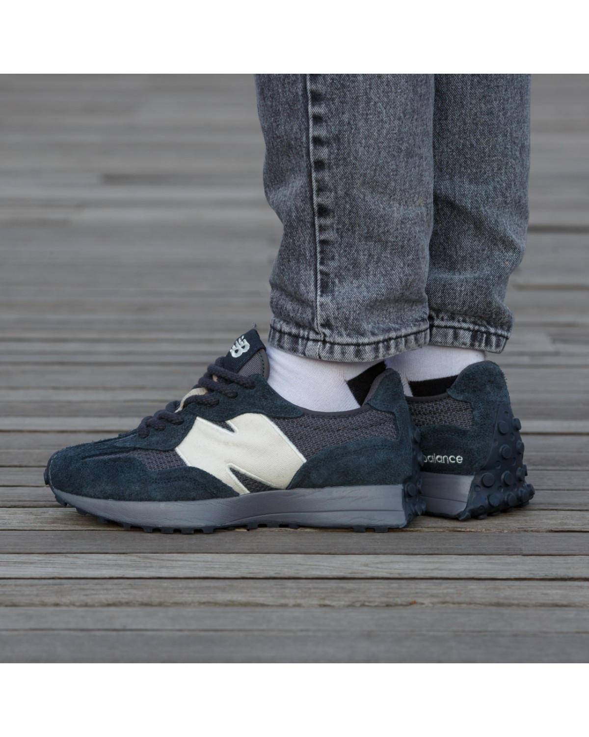 New Balance 327 Blue Grey White