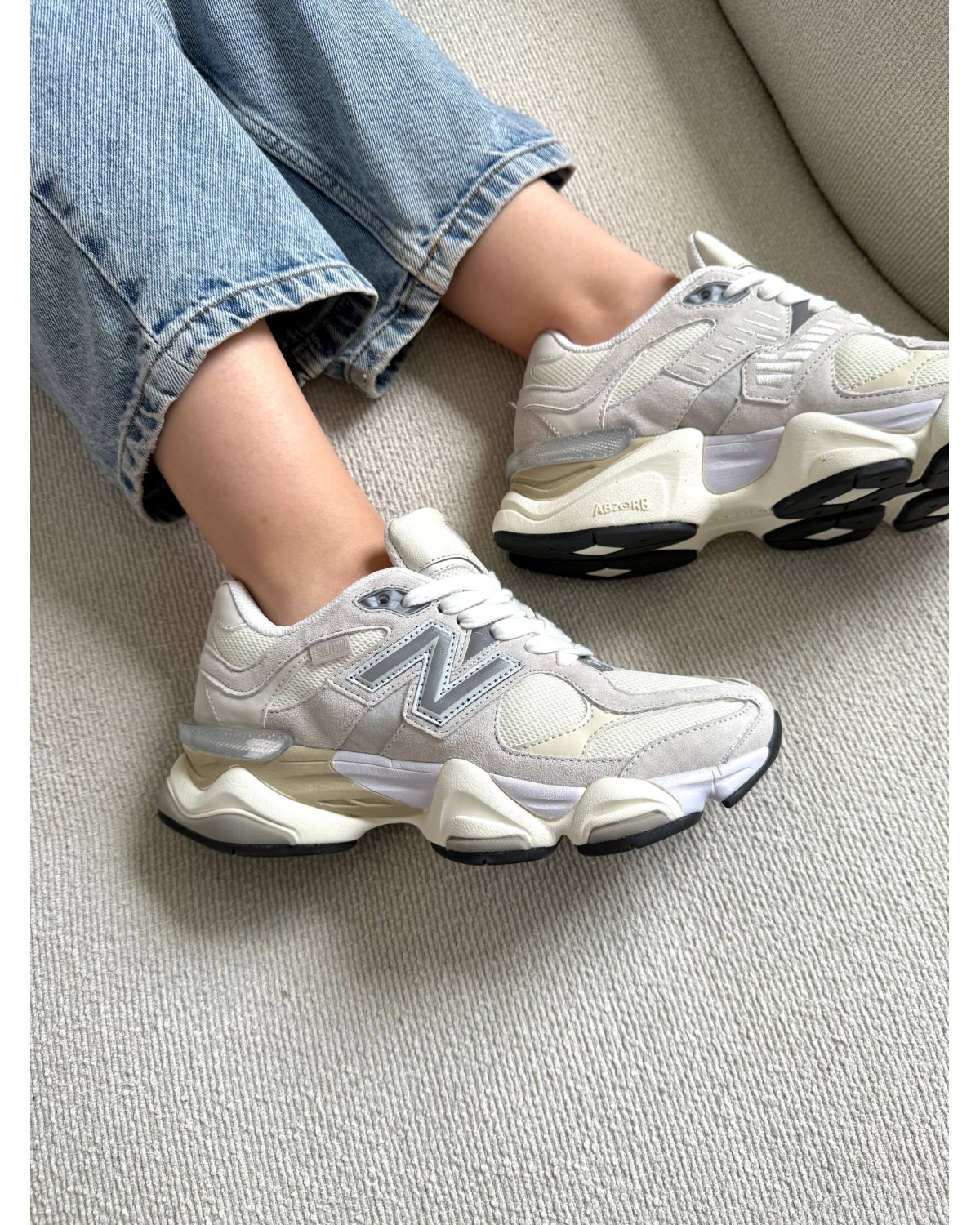 New Balance 9060 White Beige
