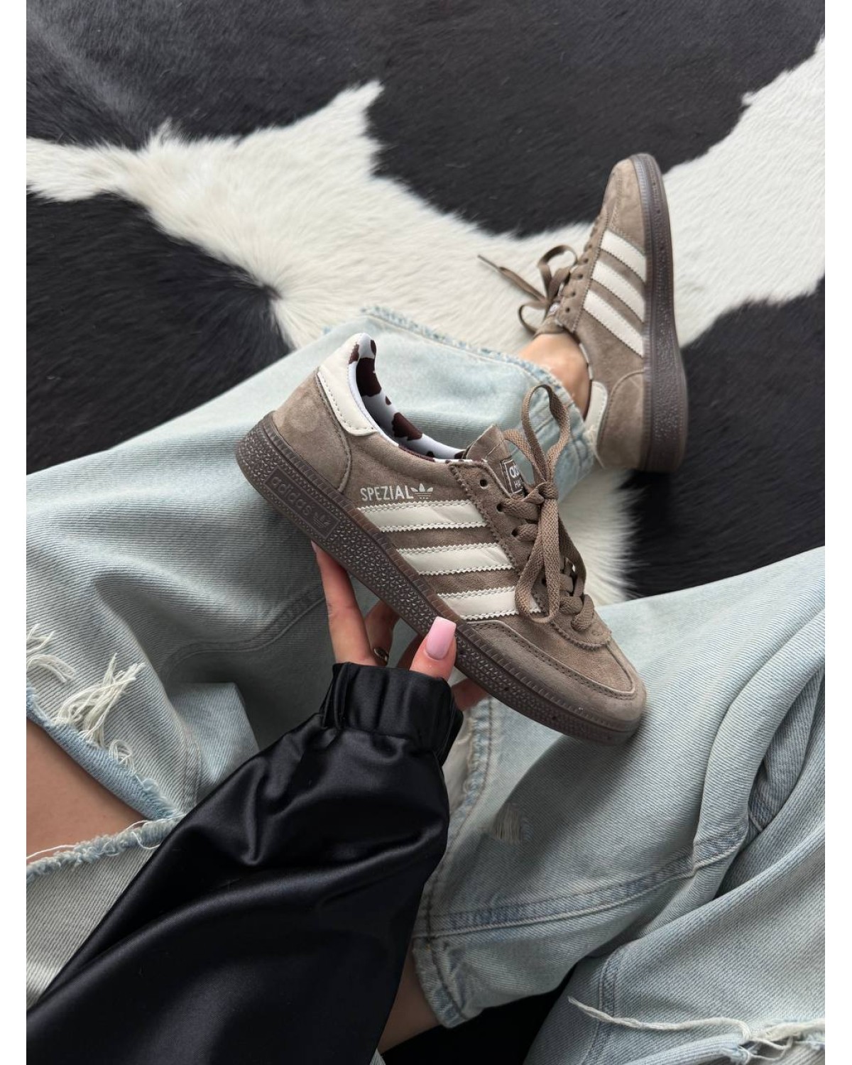 Adidas Spezial Brown Cow Print