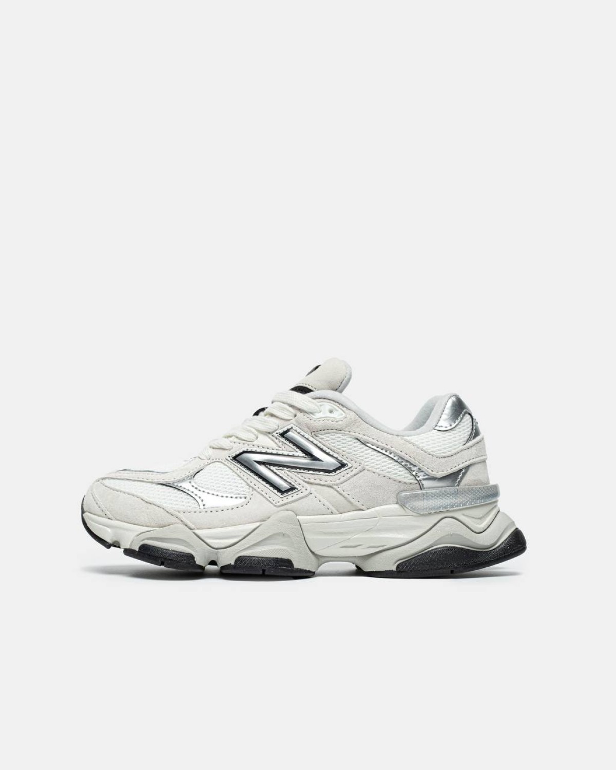 New Balance 9060 White Black Metallic Silver