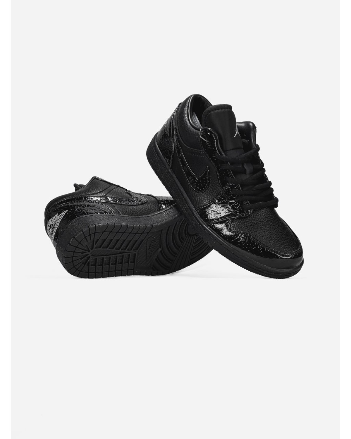 Nike Air Jordan 1 Low SE Patent Elephant Black Nike Air Jordan 1 Low SE Patent Elephant Black